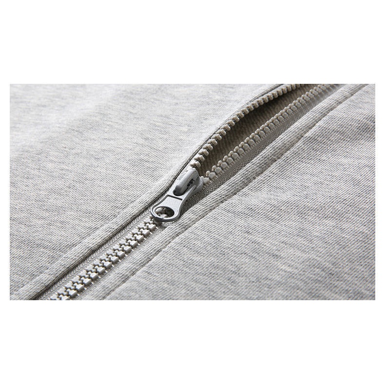 Áo khoác hoodie dáng rộng có khóa kéo thiết kế thời trang cho nam