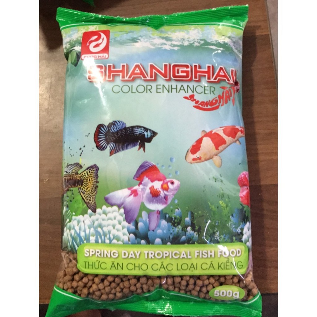 [Mã 155FMCGSALE giảm 7% - tối đa 100K đơn 500K] THỨC ĂN CHO CÁ CẢNH SHANGHAI - 100g