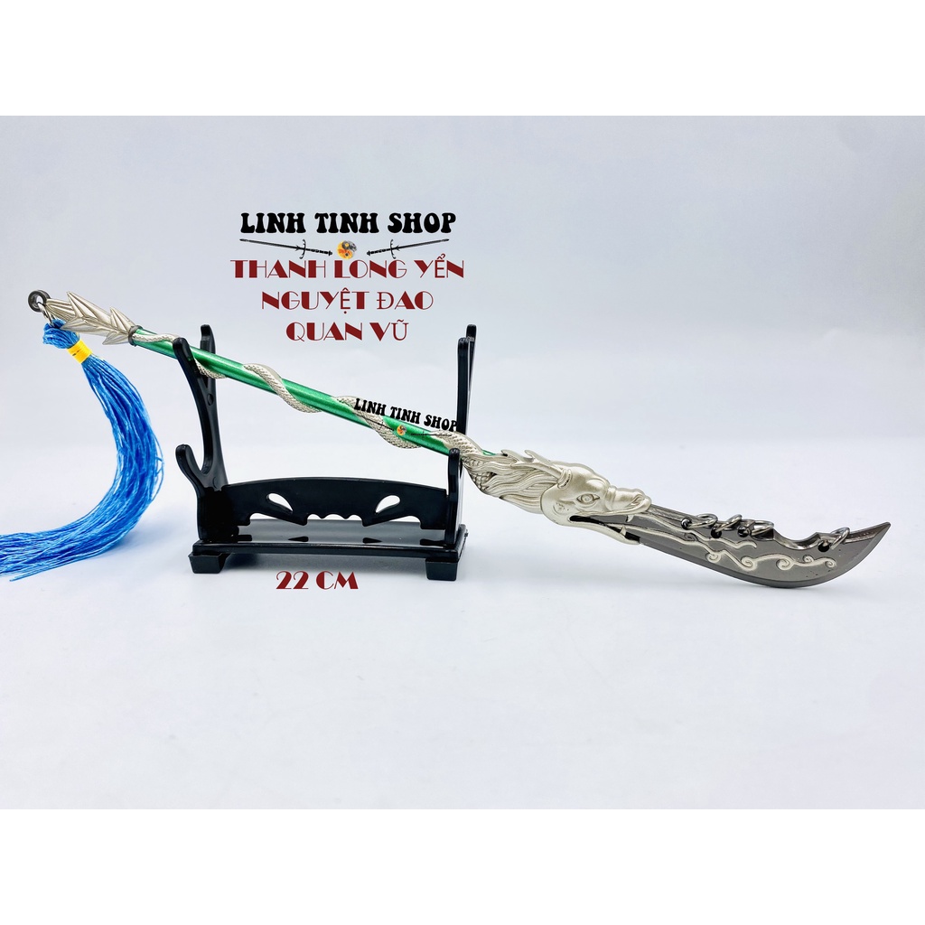 Móc khóa trưng bày Thanh Long Yển Nguyệt Quan Vũ Tam Quốc Chí
