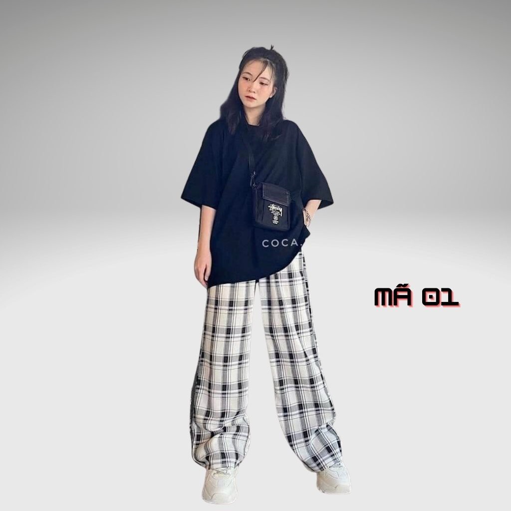 Quần Caro - Quần Baggy Nam Nữ Unisex Sọc Caro 4 Màu Siêu Hot - LP.STORE | BigBuy360 - bigbuy360.vn
