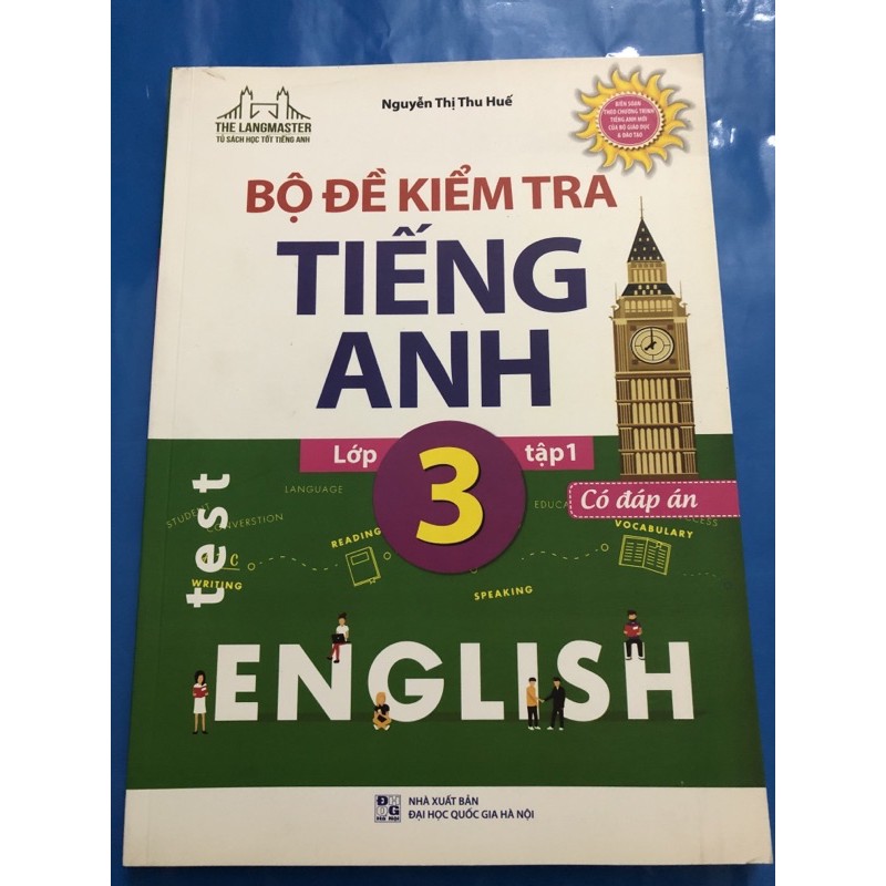 Sách - Bộ đề kiểm tra tiếng anh lớp 3 (Combo 2 tập)