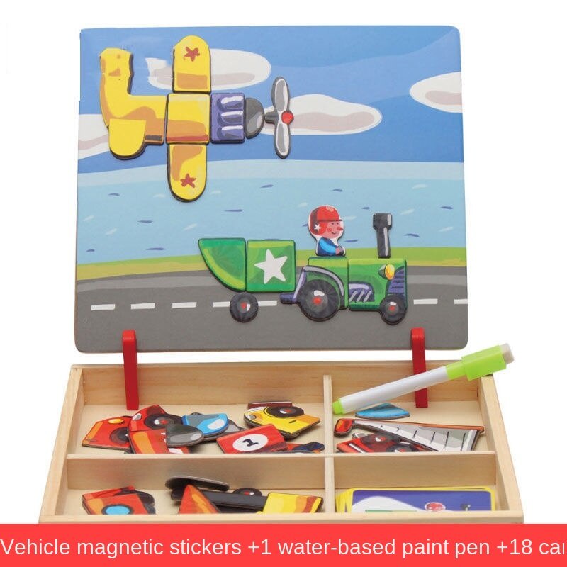 Bảng vẽ nam châm xếp hình cho bé từ 1-7 tuổi