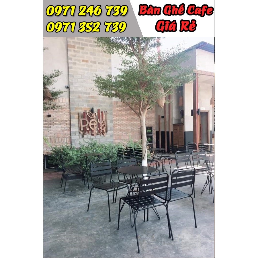 Bàn ghế sắt cafe ngoài trời giá rẻ