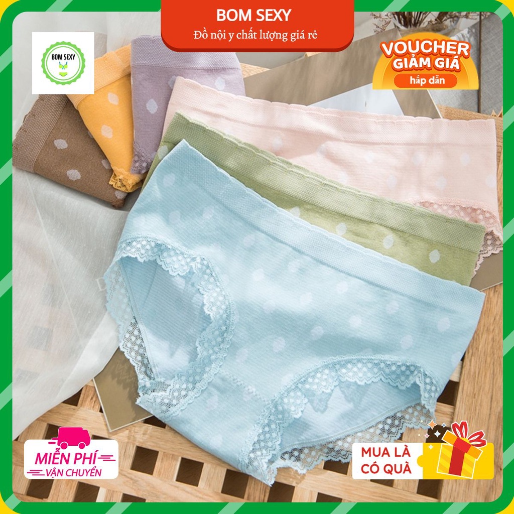 Quần lót nữ FREESHIP Đồ lót nữ Polka Dot Starlight Nhật Bản chấm bi ánh sao – Nội y graphene Freesize