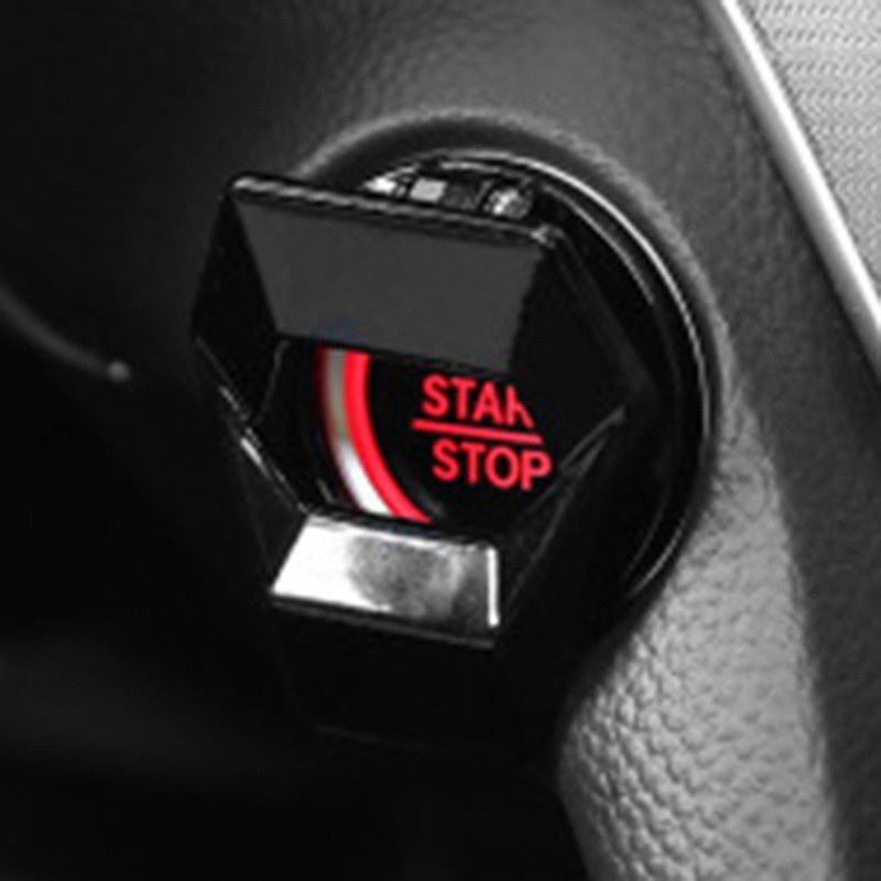 YQP Car Accessories Switch cover Universal Car Engine Start Stop Push Button Switch Decorative Cover Trim Sticker