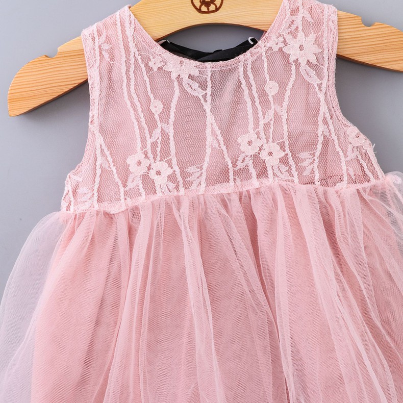 Váy trắng công chúa bé gái size nhí 5-10kg