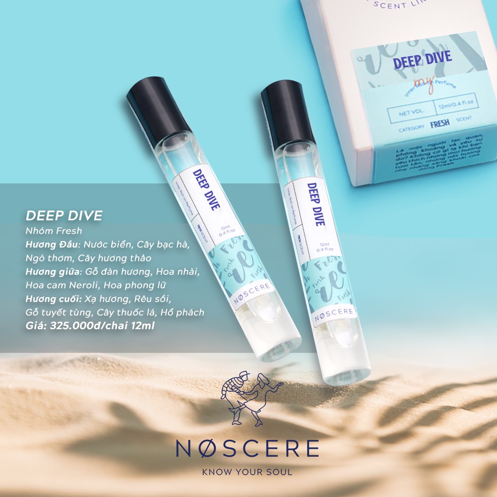 Noscere | Nước hoa lăn nam Deep Dive 12ml