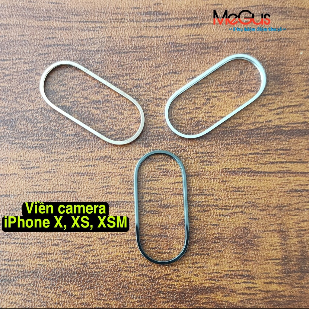 Linh kiện viền kim loại gắn camera iPhone X, XS, XSMax