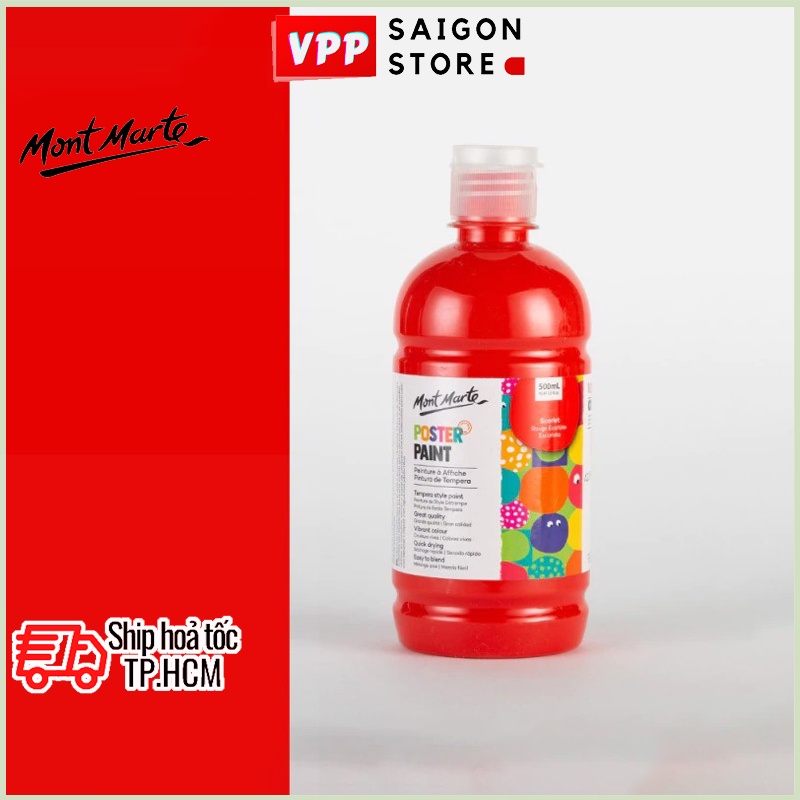 Màu Nước Poster Paint Mont Marte 500ml - Scarlet - MPST0020