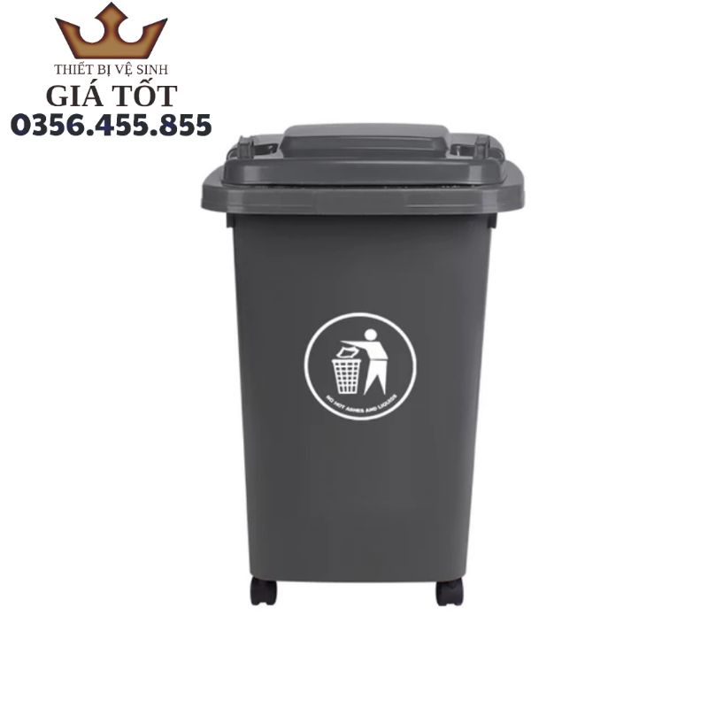 Thùng rác công cộng 60L nhập khẩu hàng chính hãng