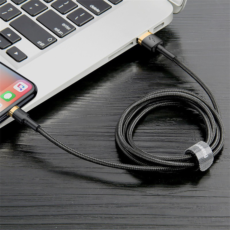 Dây Cáp Sạc / Truyền Dữ Liệu Baseus Cho iPhone Đầu USB 2.4 A Dài 0.5M