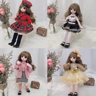 Búp bê công chúa có khớp nối 30cm 1 / 6 bjd 21 tự làm trang phục búp bê