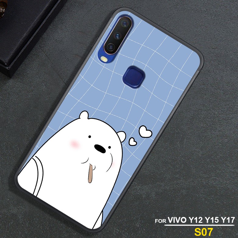 ỐP LƯNG VIVO Y12 - VIVO Y15 - VIVO Y17 - VIVO Y11 -VIVO U10 IN HÌNH GẤU WE BARE BEARS NHIỀU HÌNH ĐẸP GIÁ RẺ NHẤT