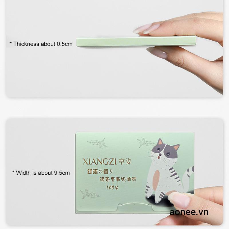 ✨✨Bộ 100 Tờ Giấy Thấm Dầu Vệ Sinh Dầu Nhờn Thừa Trên Da Mặt