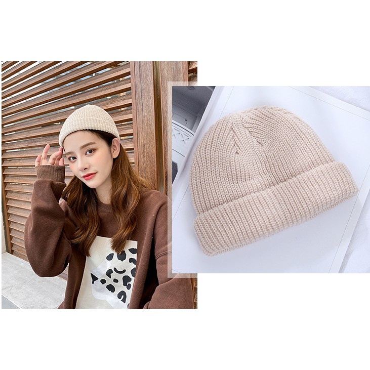 Mũ len beanie trơn unisex nhiều mầu lựa chọn - VHT SHOP