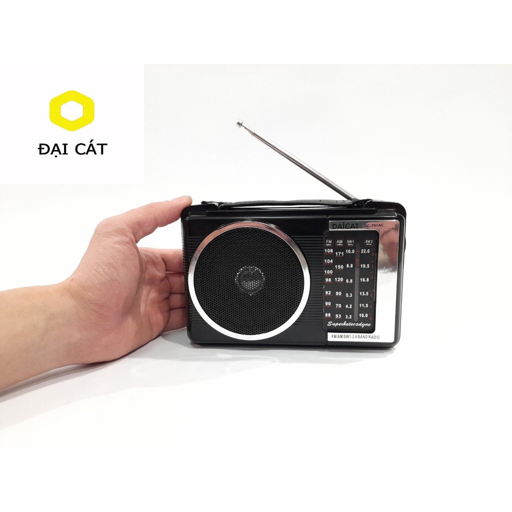 Đài DAICAT Radio FM, AM ,SW 701 hàng nhập khẩu ( bảo hành 3 tháng) âm thanh rõ ràng,bắt sóng tốt hàng chất lượng