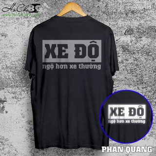 Áo Thun XE ĐỘ NGỘ HƠN XE TH - Phản Quang - TRẮNG và ĐEN - Vải Cotton 4C 65% Siêu mát (Không đúng cotton 4c tặng free áo)
