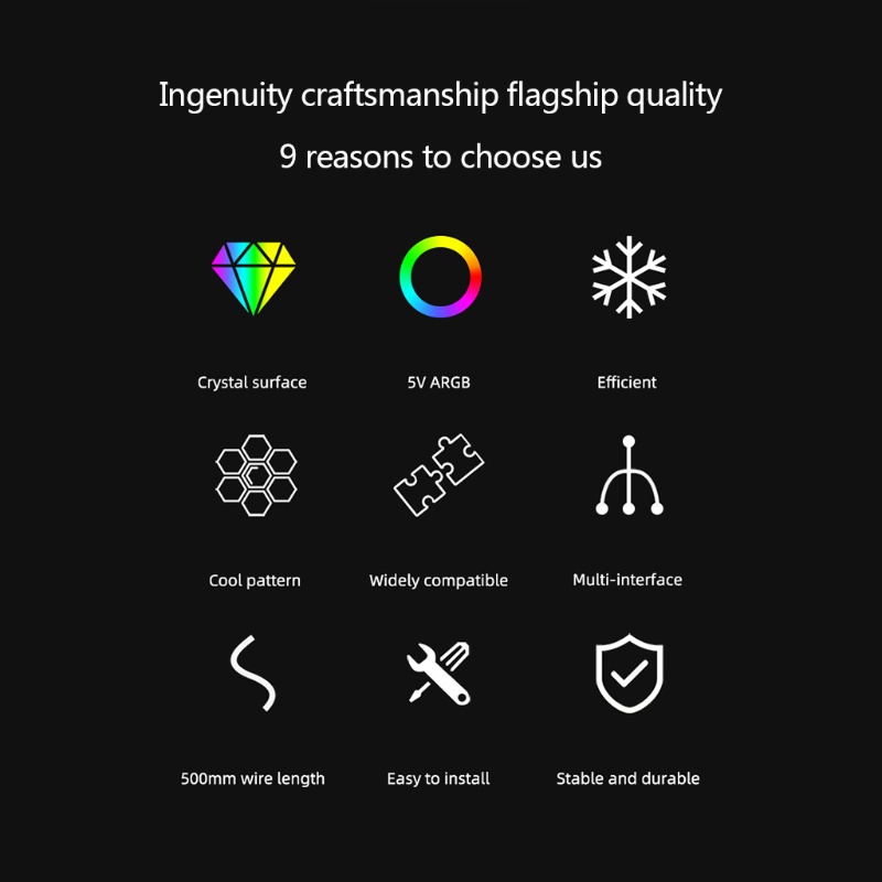 Áo Tản Nhiệt Nhanh RGB 5V 3Pin ARGB Dành Cho Máy Tính