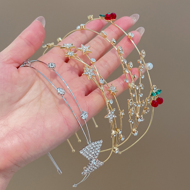 Băng Đô Đính Đá Ngọc Trai Nhân Tạo 2022 Thời Trang Mới Cho Nữ