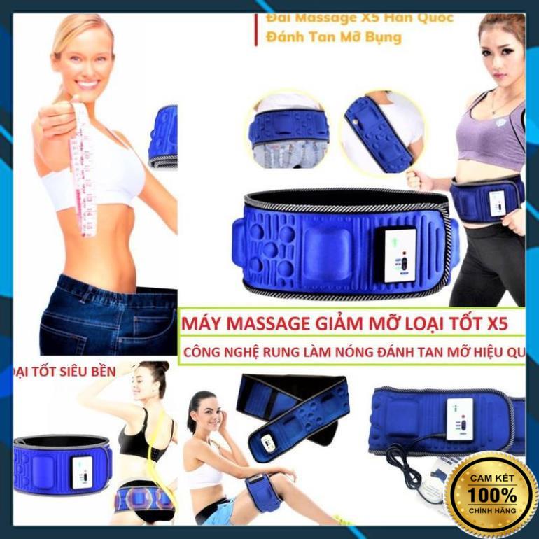 Đai Mát Xa Giảm Béo X5 Hàn Quốc, Đai Massage Giảm Mỡ Bụng -☀️ Hàng Chính Hãng ☀️ Bảo Hành 12 Tháng ☀️