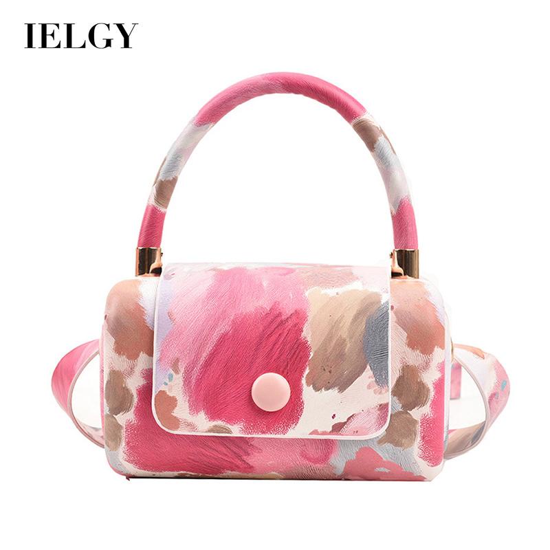 Túi đeo chéo IELGY cỡ nhỏ màu sắc tương phản chất lượng cao thời trang cho nữ