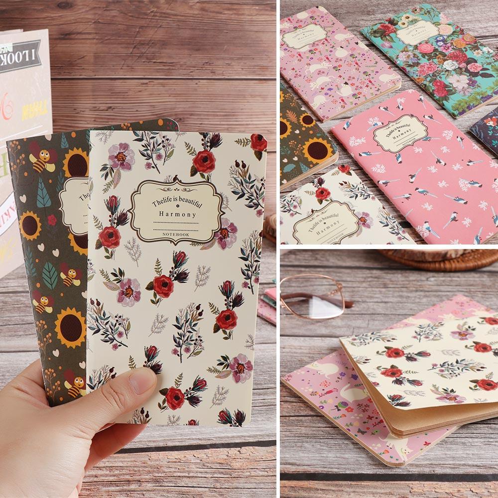 CHOOKEY 1 Sổ Tay Bìa Giấy Kraft In Hình Xe Hơi Nhiều Màu Sắc Phong Cách Retro