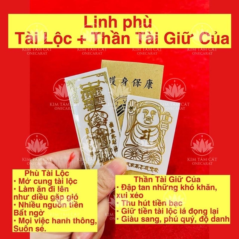 Linh phù tài lộc - Có trì chú phép theo tên riêng của mỗi người