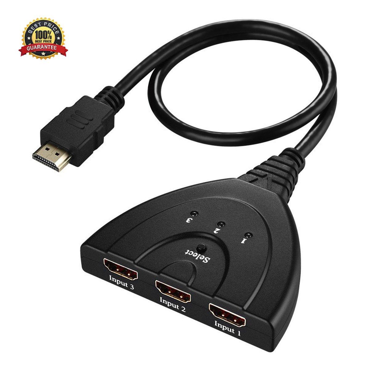 Bộ Chia 3 Cổng Hdmi Sang 1 Hdmi Full Hd 1080p Hdmi 3d