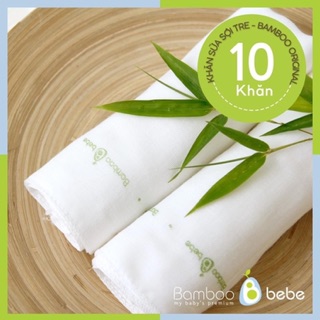 Set 6 khăn sữa sợi tre Bamboo bebe