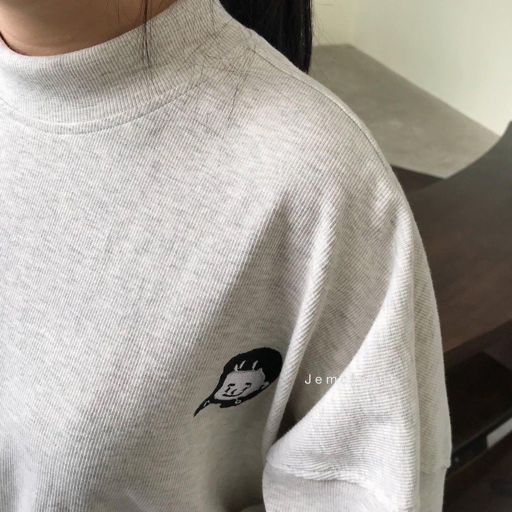 Áo Sweater nữ form rộng Unisex Cổ Lọ NANASS - Wami.official 1763 | BigBuy360 - bigbuy360.vn