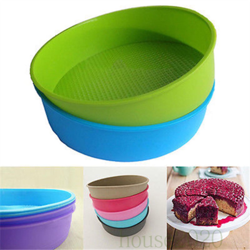 Khuôn silicone làm bánh hình tròn DIY 2020