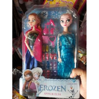 Hộp búp bê elsa anna kèm giày