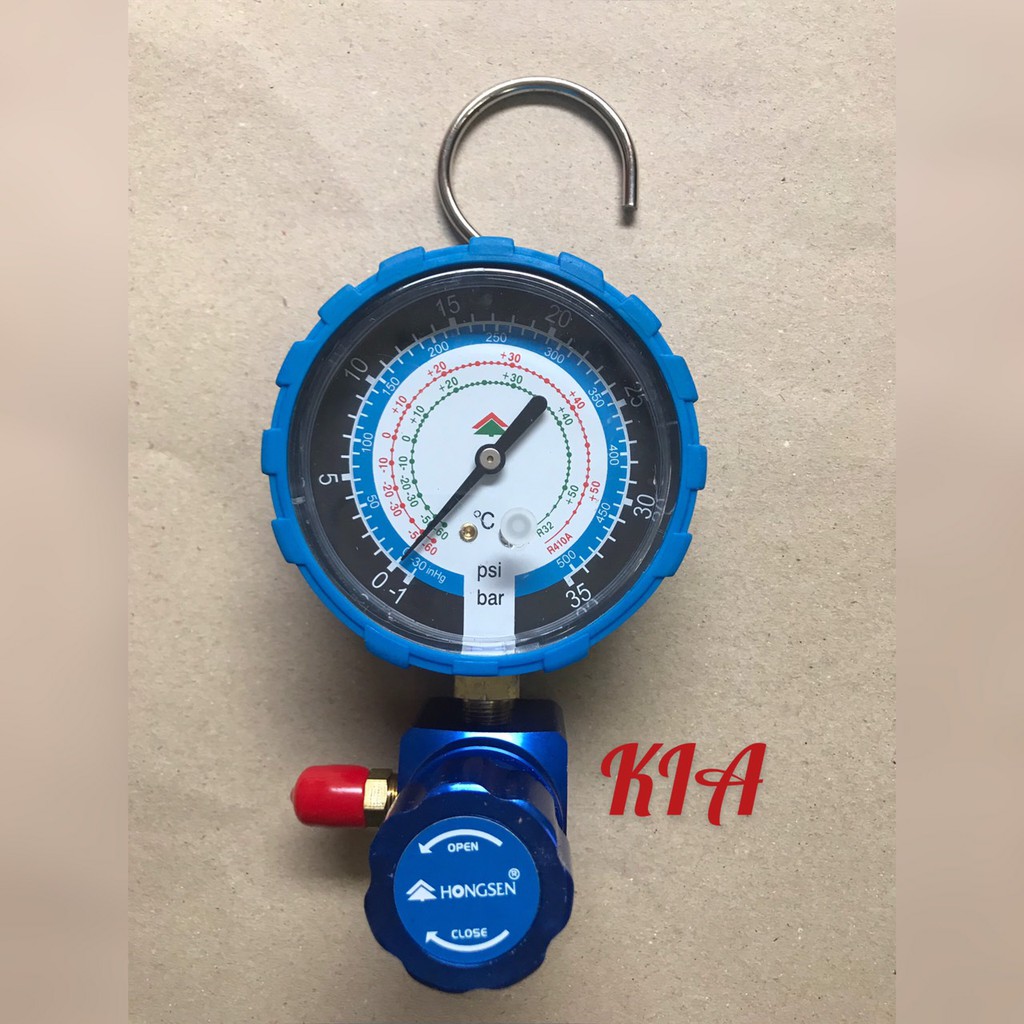 [Có sẵn] Đồng hồ nạp gas đơn Hong Sen 468 Áp thấp