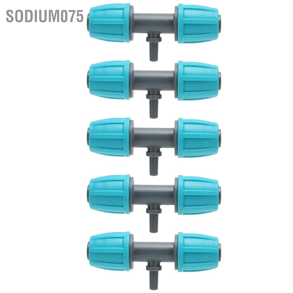 Sodium075 10PCS 16mm đến 4/7 Ống tưới Tee có gai Giảm đầu nối Phù hợp cho Sân vườn