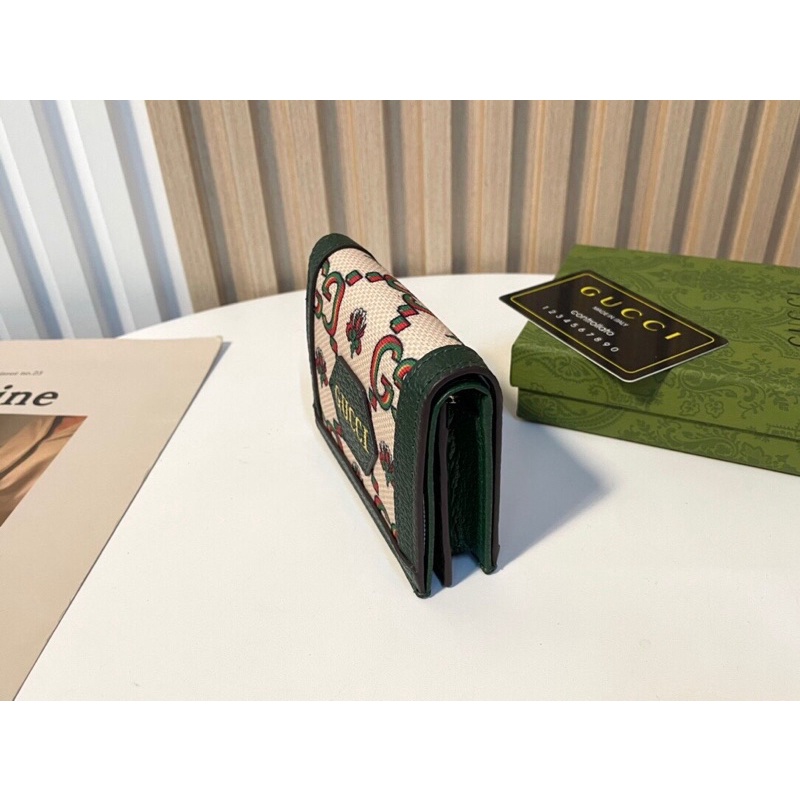 Ví gập mini nhiều ngăn cao cấp thương hiệu Gucci GC/GG da thật