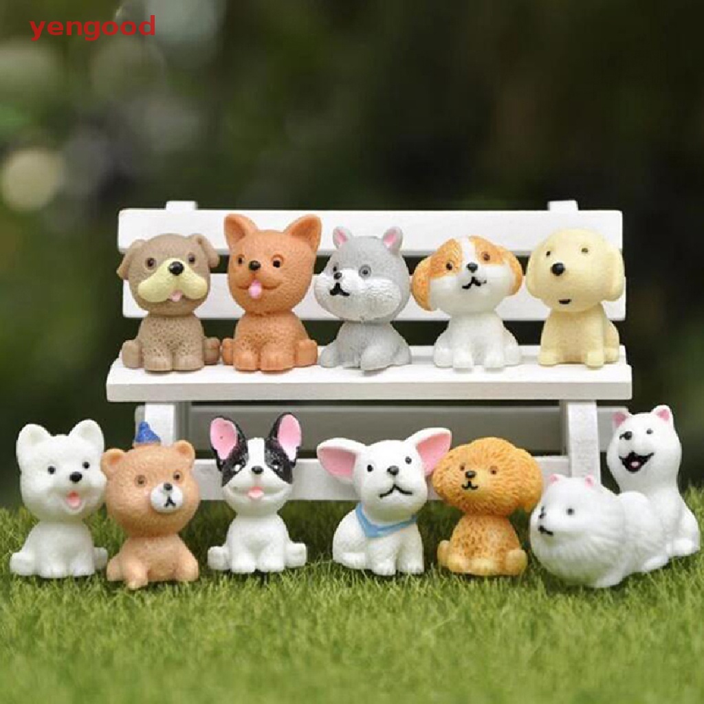 Set 9 Mô Hình Chú Chó Pug Mini Đáng Yêu