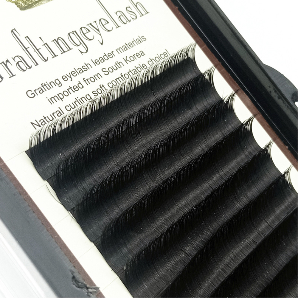 BACK2LIFE Natural Individual Eyelashes Long False Eyelashes Grafting Eyelash Eyes Makeup Volume Faux Mink 8-14mm Thick Eyelash Extension Fake Eye Lashes