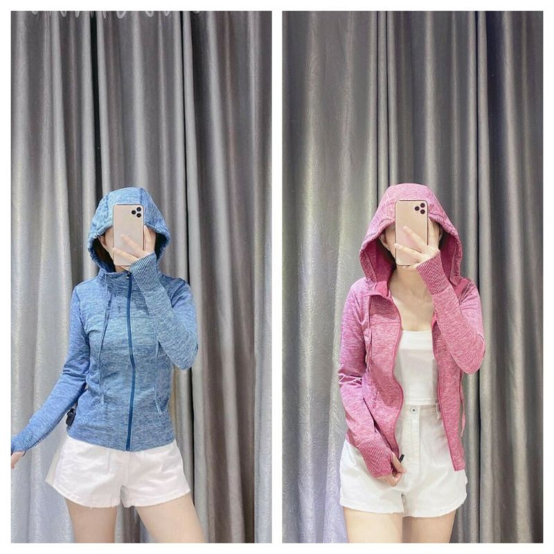 Áo Khoác Thể Thao Nữ Ôm Body. Áo Tập Gym, Yoga 3M. Cos size Đại 36-70kg | BigBuy360 - bigbuy360.vn