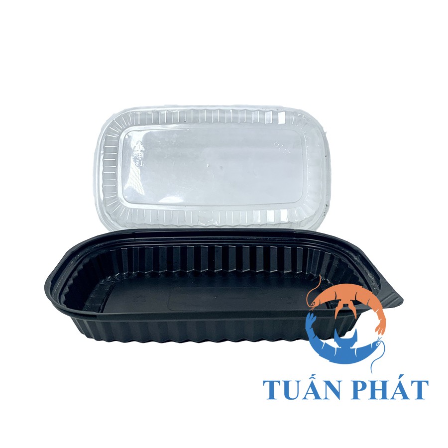 Bộ 100 hộp nhựa đế đen HT17 đế chịu nhiệt