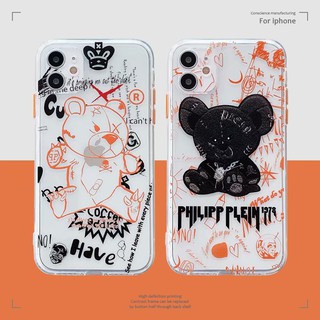 Ốp điện thoại TPU mềm chống sốc in hình gấu cho iPhone 11 11Pro 11Promax x xs xsmax Xr 78 plus