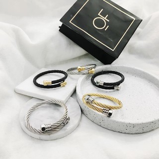 NEW NEW - Vòng Tay Thiết Kế Dạng Xoắn Titan Thời Trang cool ngầu