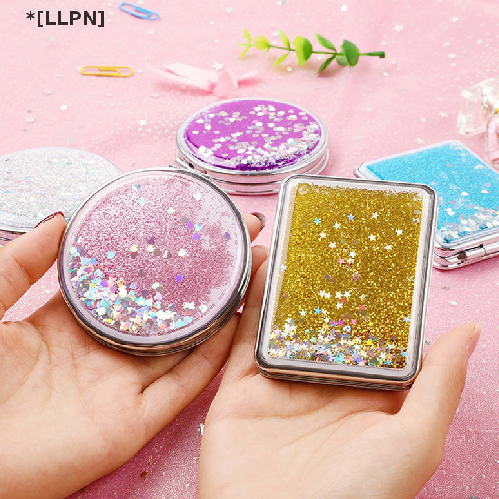 Gương Trang Điểm Hai Mặt Thiết Kế Gấp Gọn Bỏ Túi Tiện Dụng