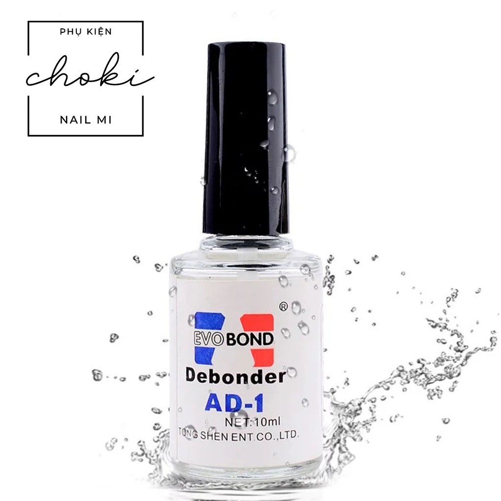 Nước tháo phụ kiện móng, tháo móng giả Debonder 10ml chuyên dụng cho làm nail, an toàn, hiệu quả CHOKI NAIL MI  - SD001