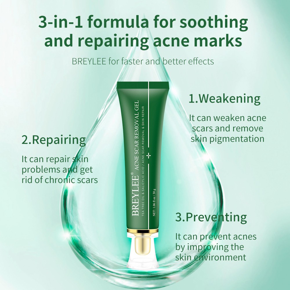 Gel Hỗ Trợ Giảm mụn Breylee 30g làm mờ sẹo dưỡng trắng da | BigBuy360 - bigbuy360.vn