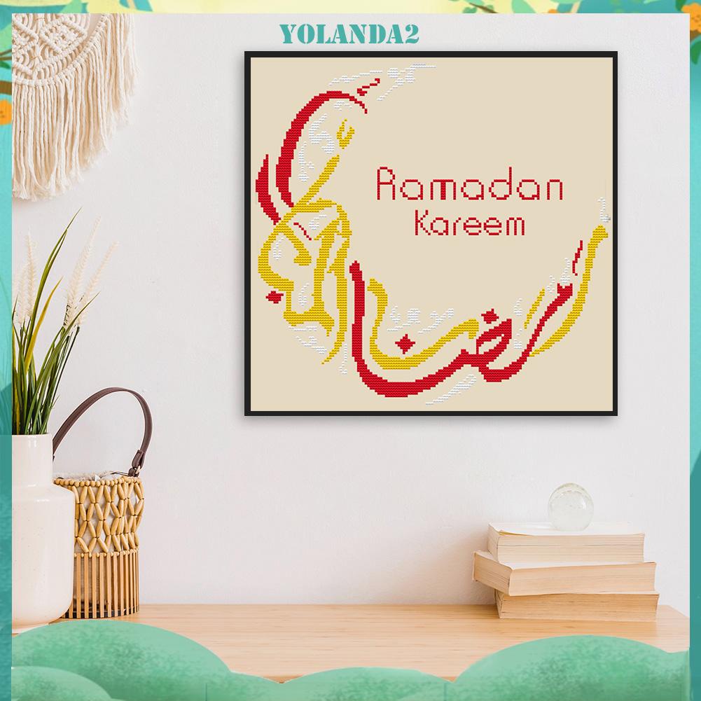 Bộ 14 dụng cụ thêu tranh chữ thập phong cách Hồi giáo