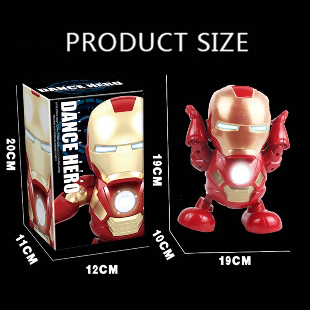 Mô Hình Nhân Vật Iron Man Nhảy Múa Có Đèn Và Nhạc