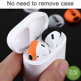 Bộ 2 Nút Đệm Tai Bằng Silicon Chống Trơn Trượt , chống bẩn Cho Tai Nghe Airpods 1 2 i11, i12...