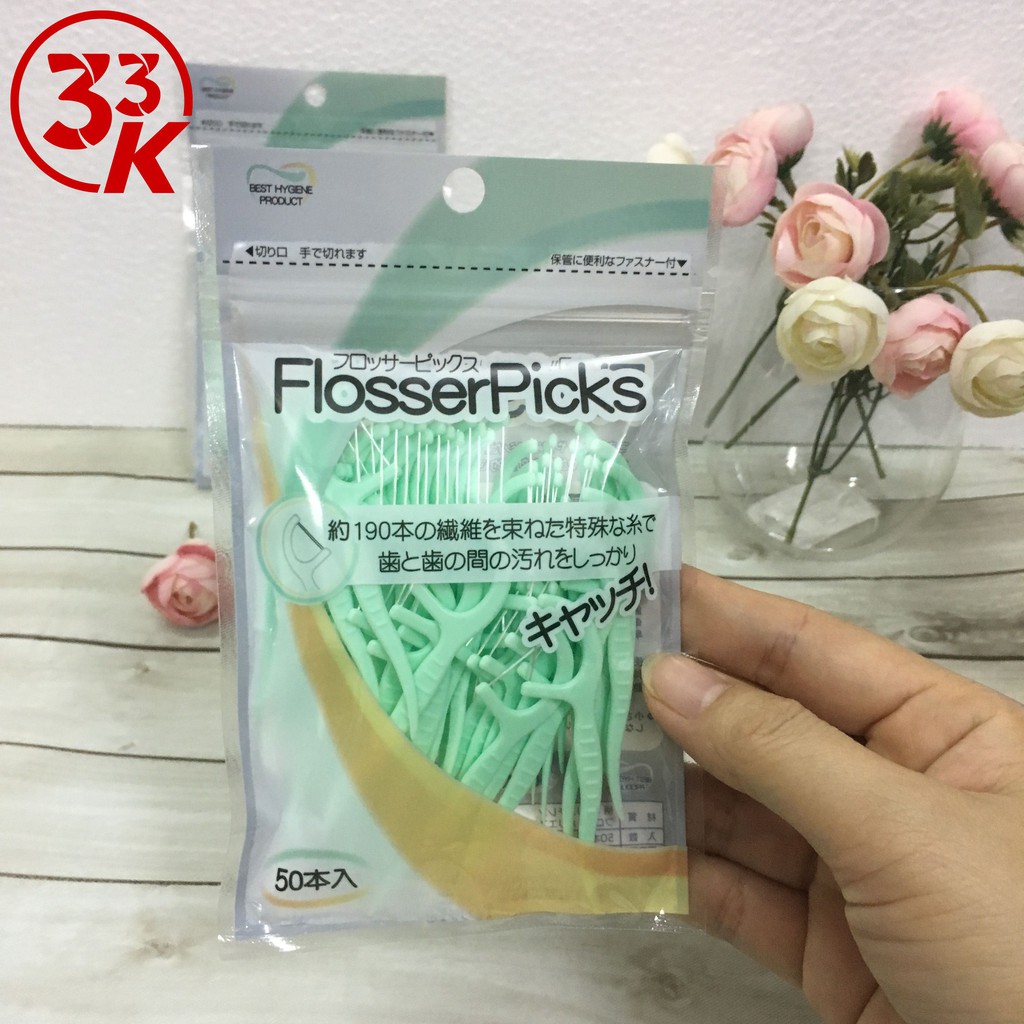 [Đồng giá 33k] Set 50 chỉ nha khoa Tagami vệ sinh kẽ răng hiệu quả, hạn chế sâu răng Nhật Bản