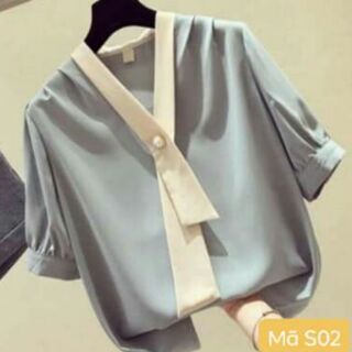 Áo voan kiểu công sở cách điệu