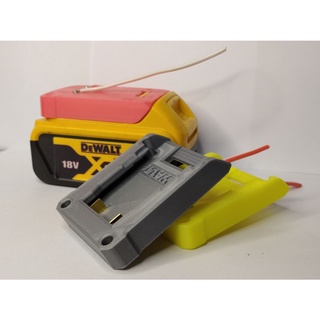 Đế pin Dewalt 20v ver.2 đã có tiếp điểm.